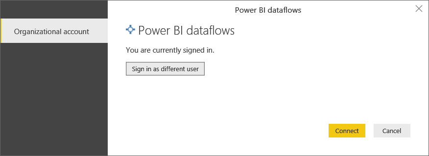 Connecting to a Power BI Dataflow